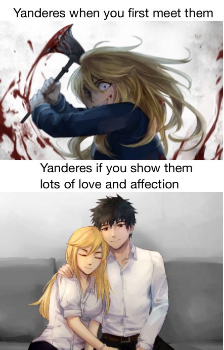 Wholesome Yandere Meme 2 Wholesomeanimemes Anime Memes Funny