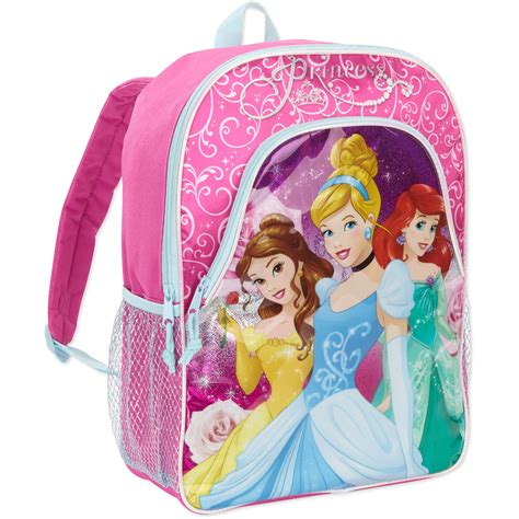 Disney Princess 16 Deluxe Front Pocket Kids Backpack