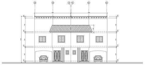 Bungalow Elevation Autocad Architecture Drawing Cadbull