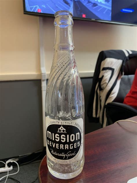 Vintage Acl Mission Beverages 12oz Soda Bottle Esale