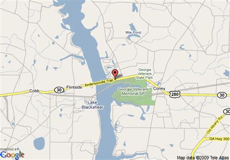 Map Of The Retreat At Lake Blackshear Cordele