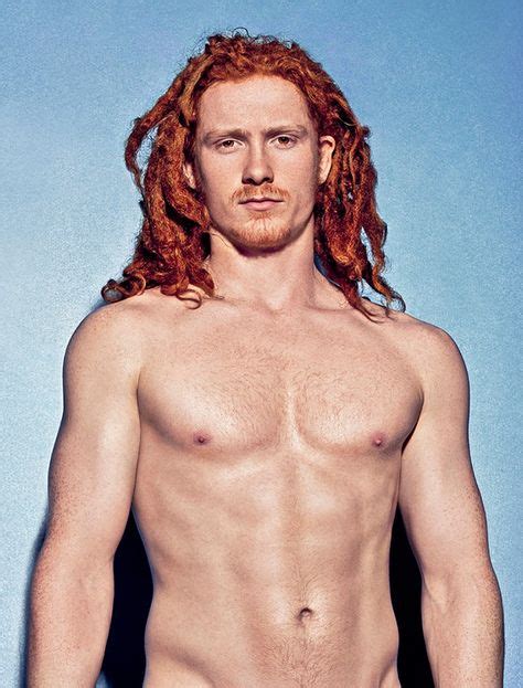 Male Model Long Red Hair