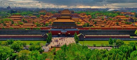 View Of The Forbidden City From Jingshan Park By Navolato