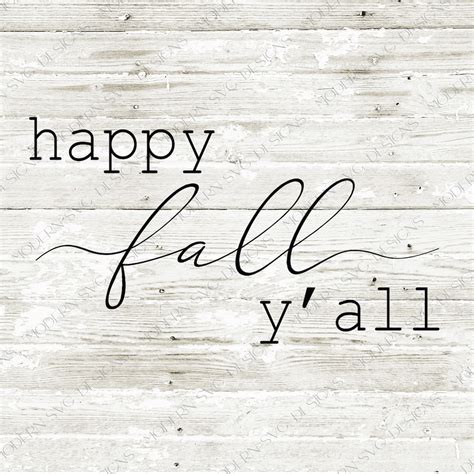 Happy Fall Yall Svg Svg File Cut File Autumn Svg Fall Etsy