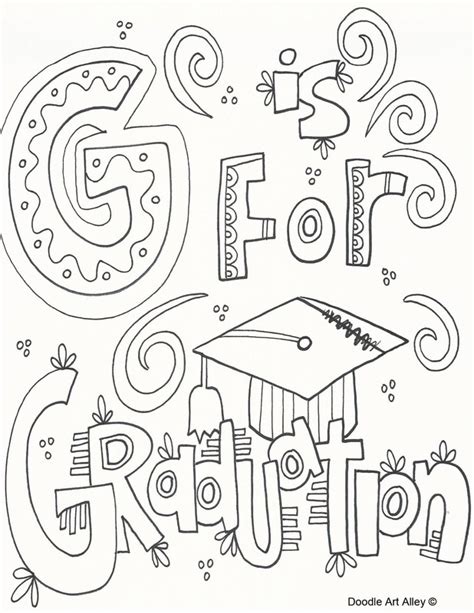 Kindergarten Graduation Coloring Pages At Free