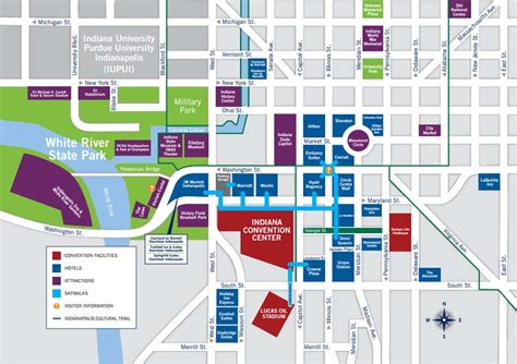 29 Map Of Downtown Indianapolis Maps Database Source
