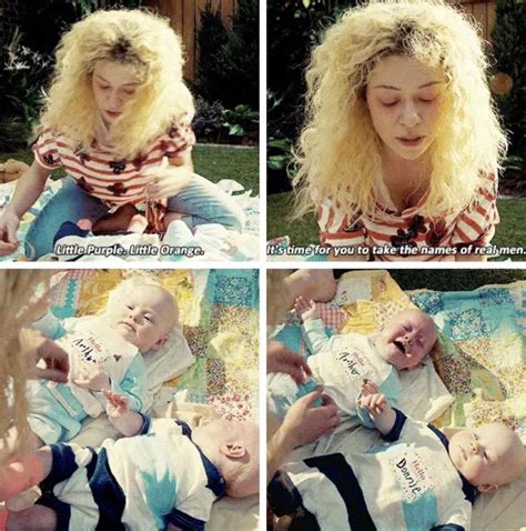 Orphan Black Helena Naming Baby Donnie And Arthur Black Tv Shows