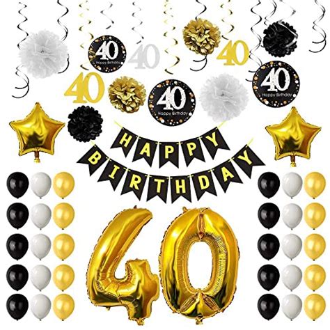 40th Birthday Party Decorations Uk