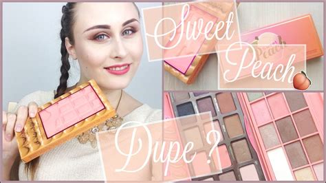 Le Dupe De La Sweet Peach De Too Faced Revue Et Swatches Youtube