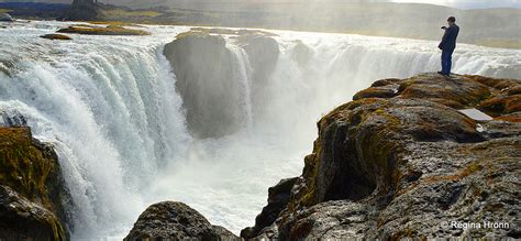 The Picturesque Hrafnabjargafoss Waterfall In Skjálfandafljót River In