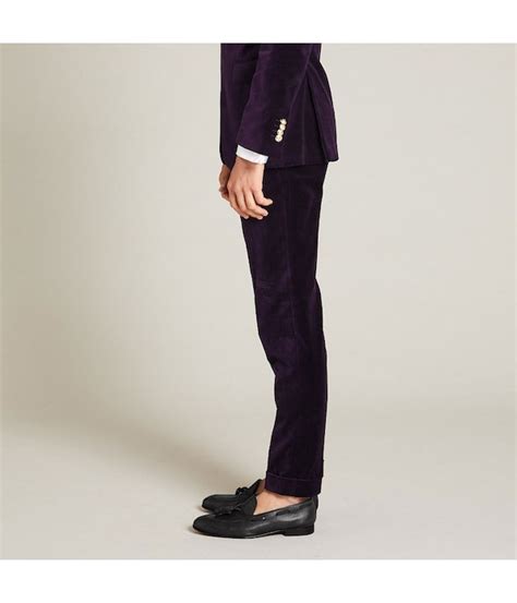The Napier Purple Velvet Suit Mens Custom Suit Institchu