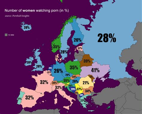 number of women watching porn r europe