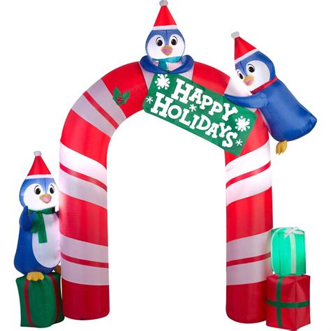 Tis Your Season 105 Penguin Archway Christmas Inflatable Christmas