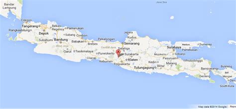 Java is an island in indonesia. Borobudur on Map of Java