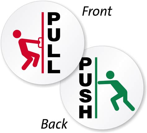 Push Pull Signs Push Pull Door Signs And Labels