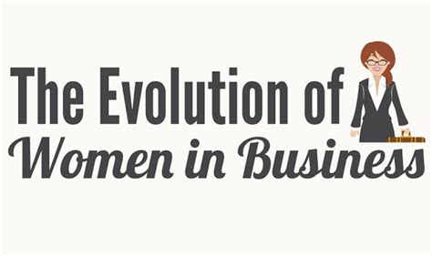 The Evolution Of Women In Business Infographic ~ Visualistan