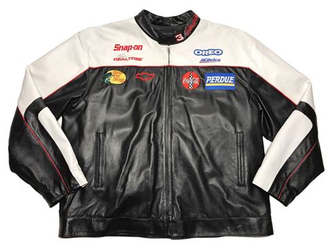 Wilsons Leather Dale Earnhardt Sr 3 Goodwrench Service Leather Jacket