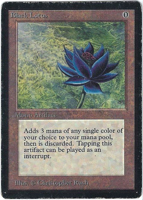 Here's what this card is capable of. Black Lotus Beta - Artifact MtG Magic the Gathering Rare Card (With images) | Magic the ...