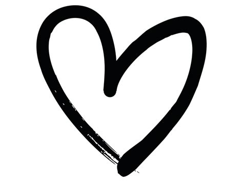 Hand Drawn Heart Outline Png