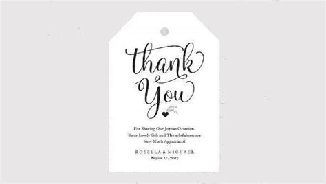 These printable thank you tags would be perfect for a wedding or bridal shower favor. 8+ Thank You Tags - PSD, Vector EPS | Free & Premium Templates