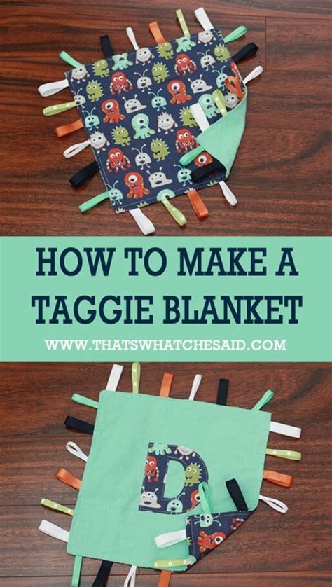 How To Make A Taggie Blanket Taggie Blanket Diy Baby Blanket Baby
