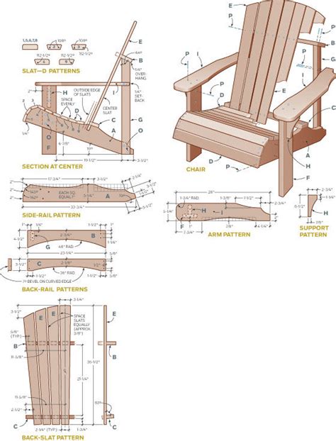 Wood Cedar Adirondack Chair Plans How To Build An Easy Diy
