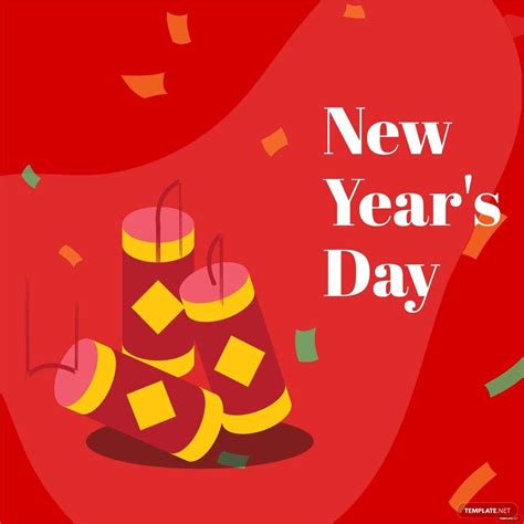New Years Day Flat Design Vector In Illustrator Eps  Png Psd