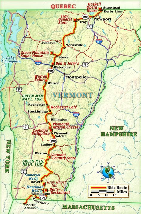 Riding Vermont S Route 100 From Massachusetts To Memphremagog Artofit