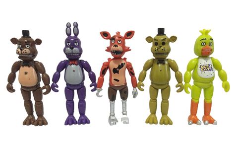 55 Inches 5pcsset Pvc Five Nights At Freddys With Lighting Action Figures Toys Foxy Freddy