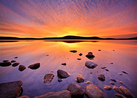 Quabbin Reservoir Massachusetts Sunrise Rocks Photo Nature