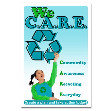 Ai Rp334 We Care Community Awareness Recycling Everyday Recycling Poster