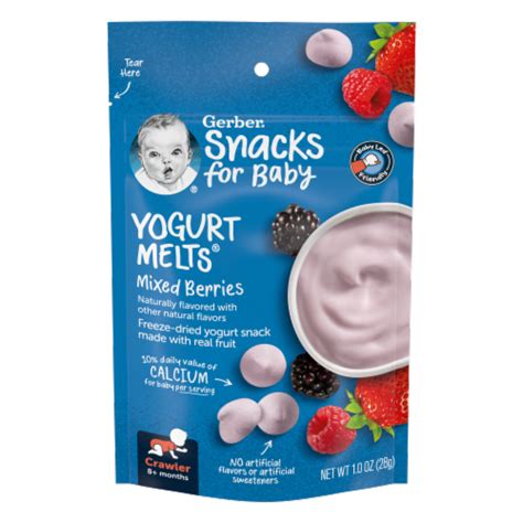 Gerber® Crawler Mixed Berries Yogurt Melts Snacks For Baby 1 Oz Kroger