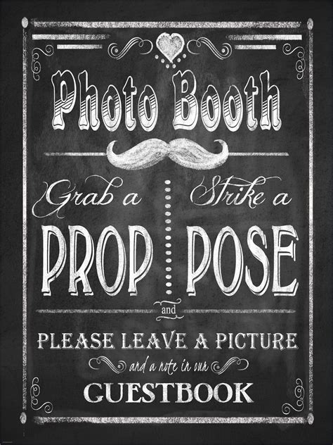 Free Printable Photo Booth Sign Template Of 17 Booth Sign Free