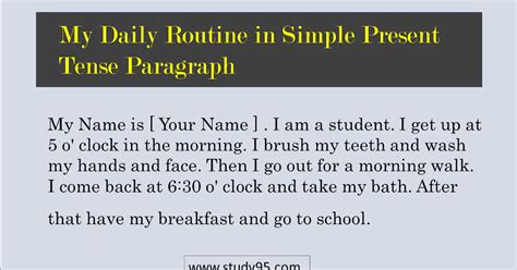 My Daily Routine Essay Meaningkosh