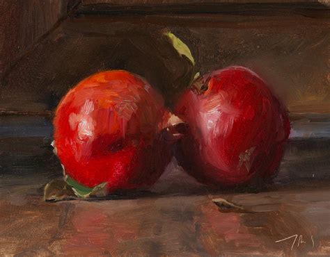 Daily Paintings Venetian Still Life With Pomegranates Postcard From