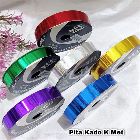 Jual Pita Kado K Metalik Jepang Plastik Kertas Ribbon Kilap Kab Badung Toko Shalom