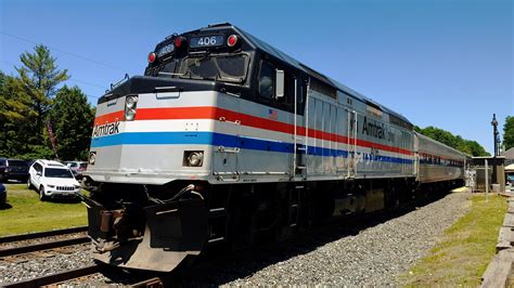 Amtrak 406 F40ph Exhibit Train Trains