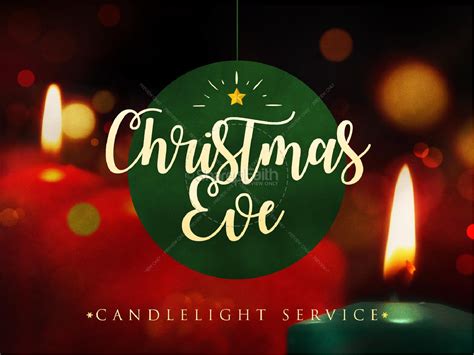 Christmas Eve Candlelight Service Powerpoint Clover Media