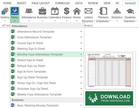 Template Gallery Add In For Excel