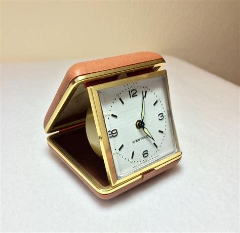 Vintage Alarm Clock Westclock Travel Alarm Retro By Glimmersintime