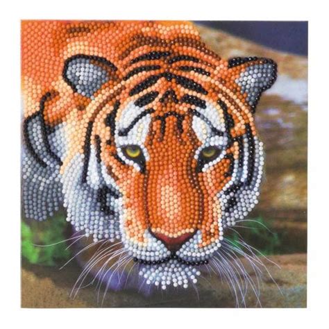 Tiger Crystal Art Card 18x18