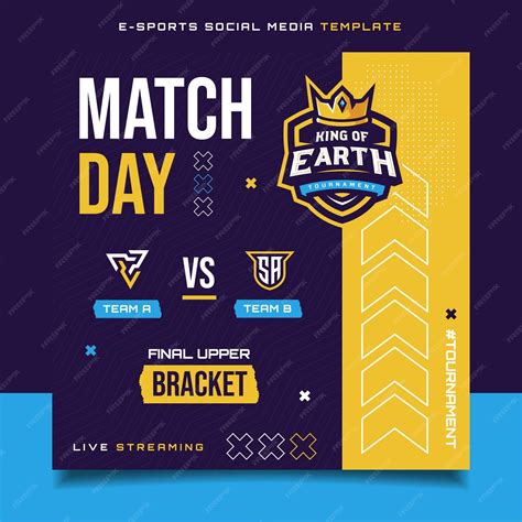 Premium Vector Match Day E Sports Gaming Banner Template For Social