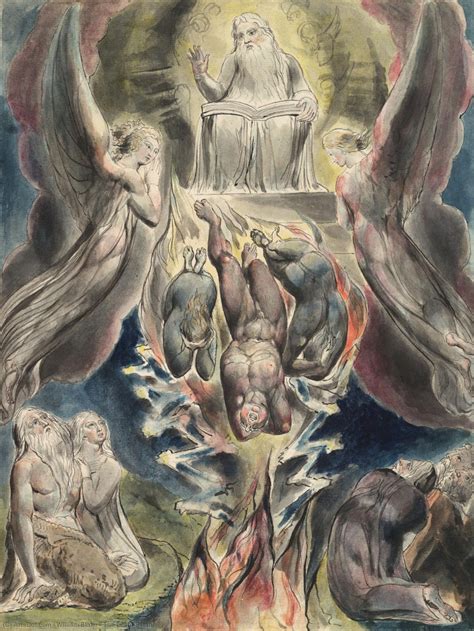 Museum Kunstreproduktionen Der Sturz Satans Von William Blake 1757