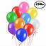 Latex Balloons Assorted 12in 250ct  Walmartcom