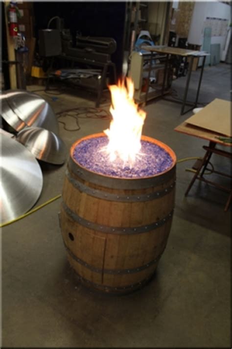 We supplied the know how and all of the parts to make his wine barrel fire pit a success! Convert a wine barrel into a safe outdoor firepit.