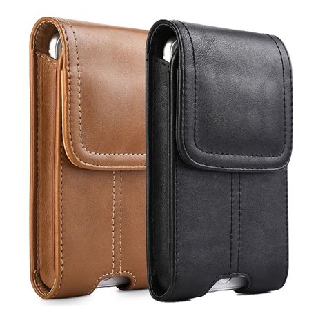 Free Worldwide Shipping Online Best Choice Bag Belt Phone Mobile Waist Pouch Handmade Leather