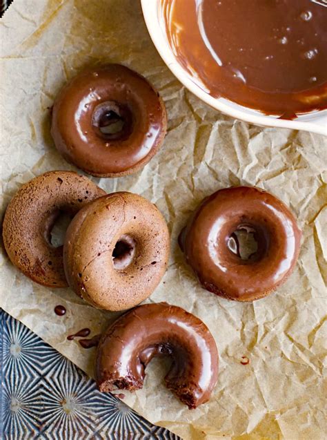 Intense chocolatey, moist, and fluffy. Chocolate Buttermilk Baked Donuts - I Heart Eating