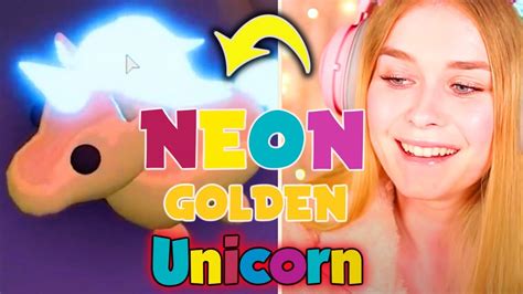 Making A Neon Golden Unicorn In Adopt Me 100 Works Youtube