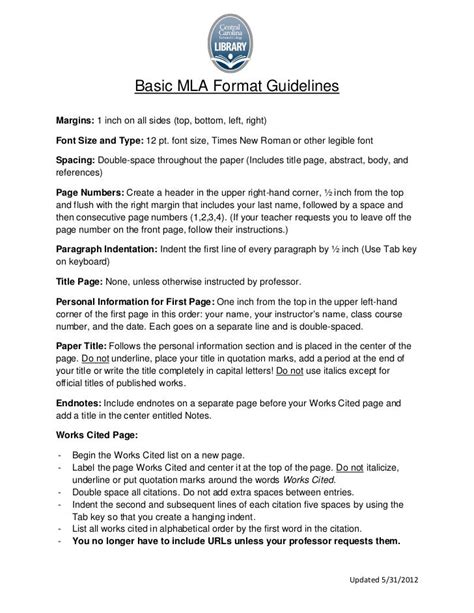 Mla Style Outline Format — Mla Style Writing Guide Outline