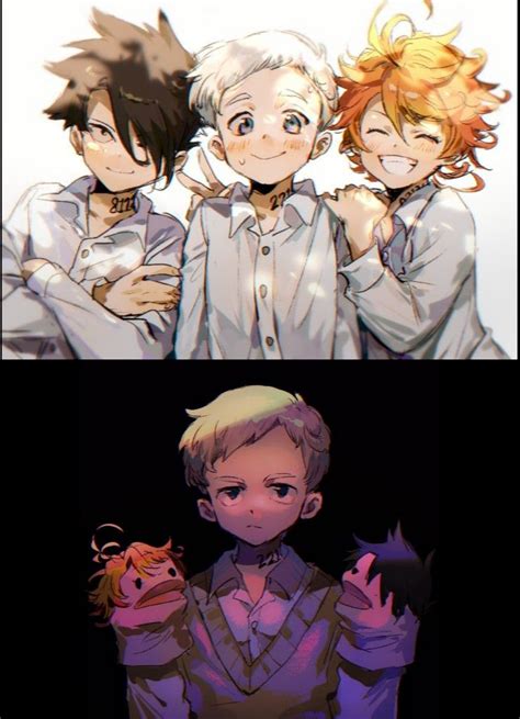 Emma X Ray X Norman Fanart Emma The Promised Neverland Wallpapers Hd